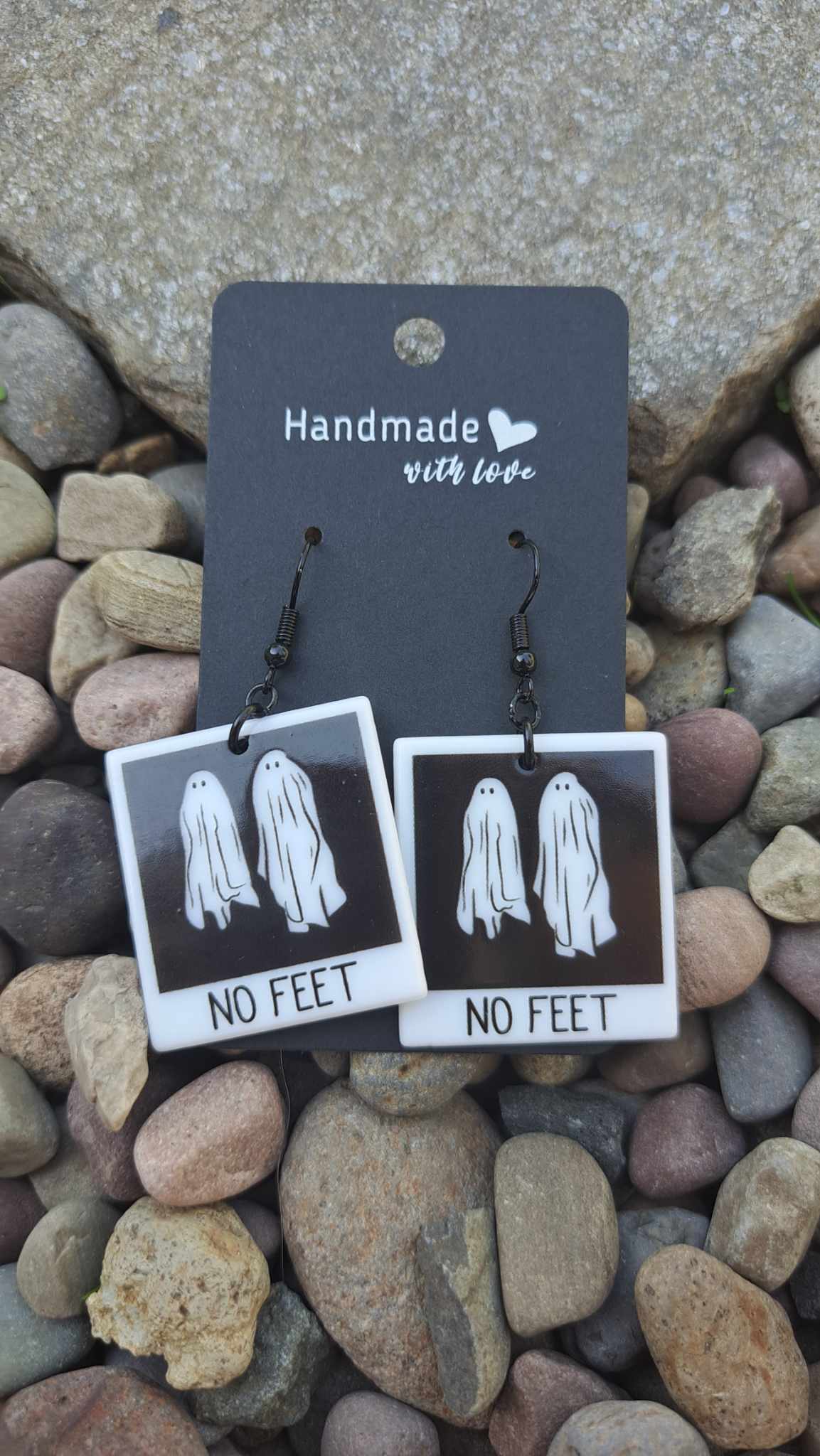 Acrylic "No Feet" Earrings