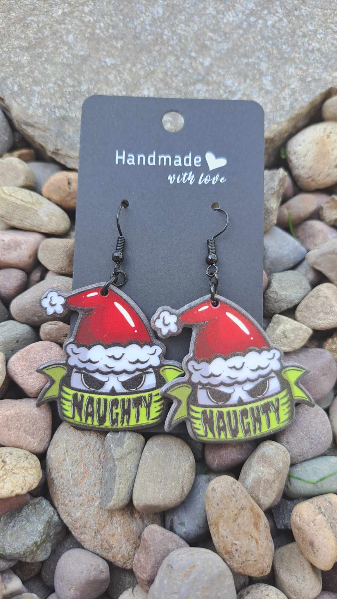 Acrylic "Naughty" Earrings
