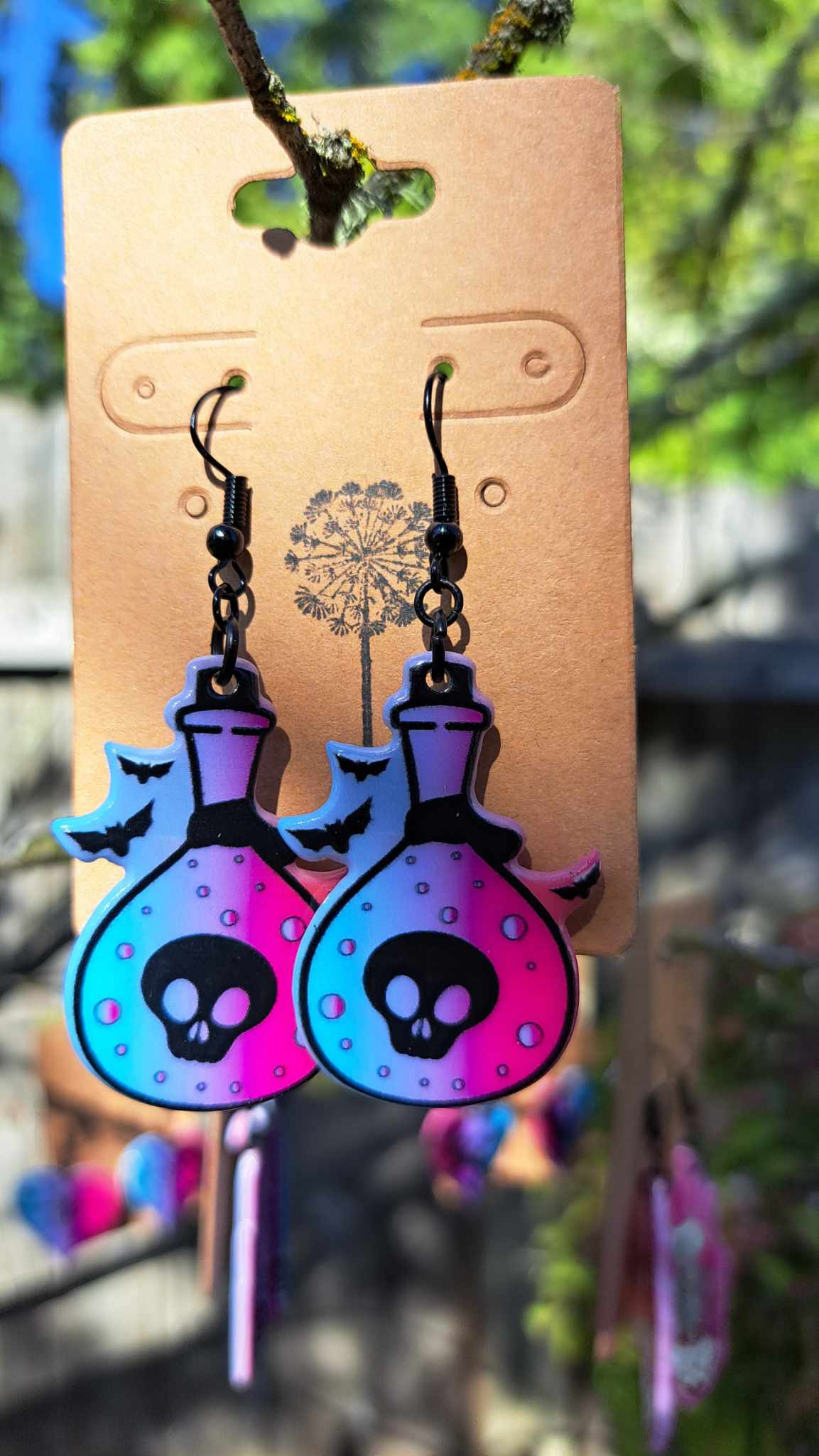 Acrylic Potion Bottle Earrings