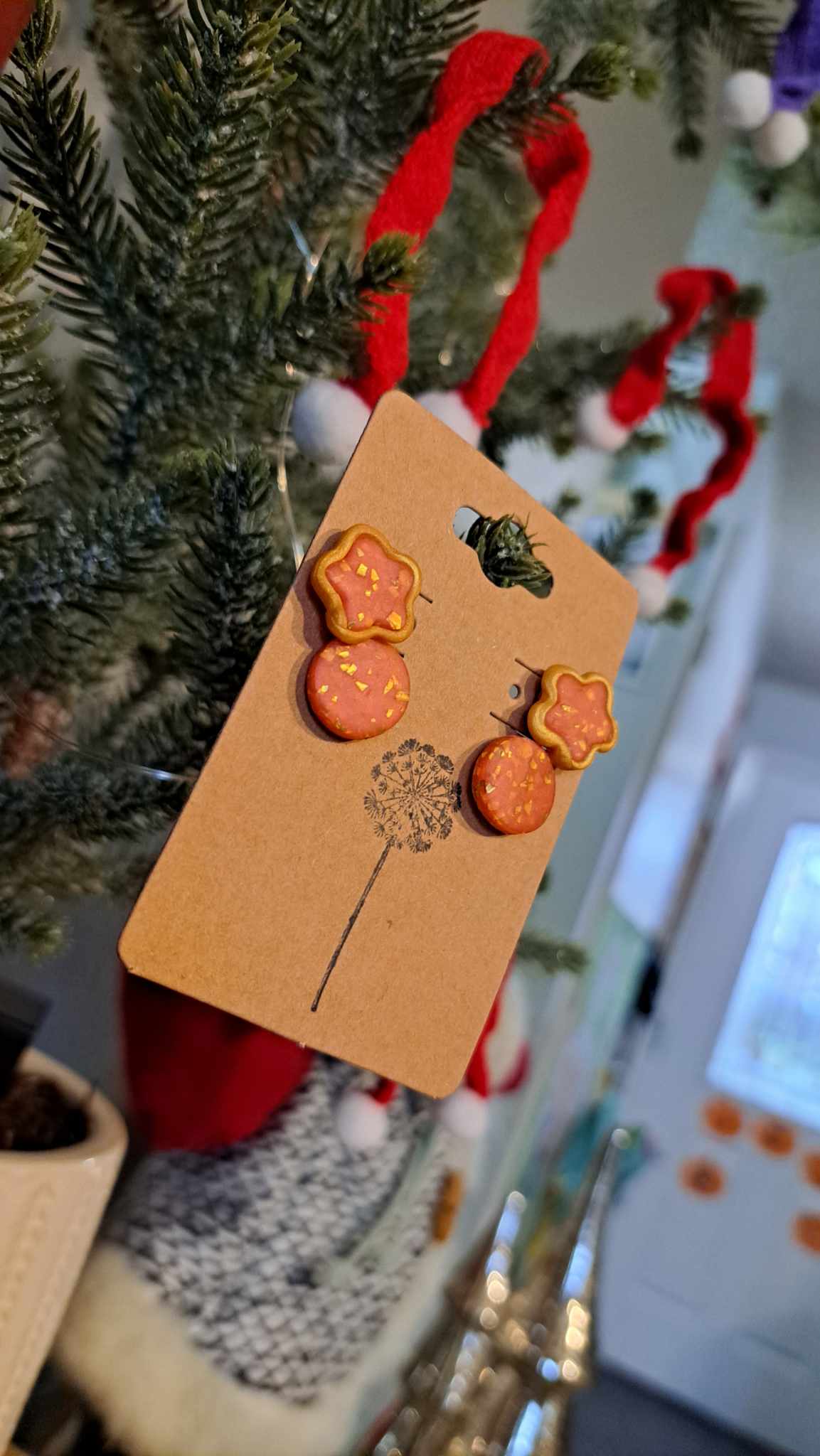 Star/Circle Polymer Clay Studs