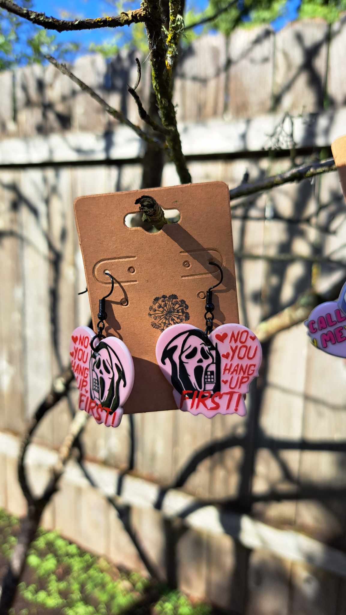 Acrylic Pastel "Call Me" Earrings