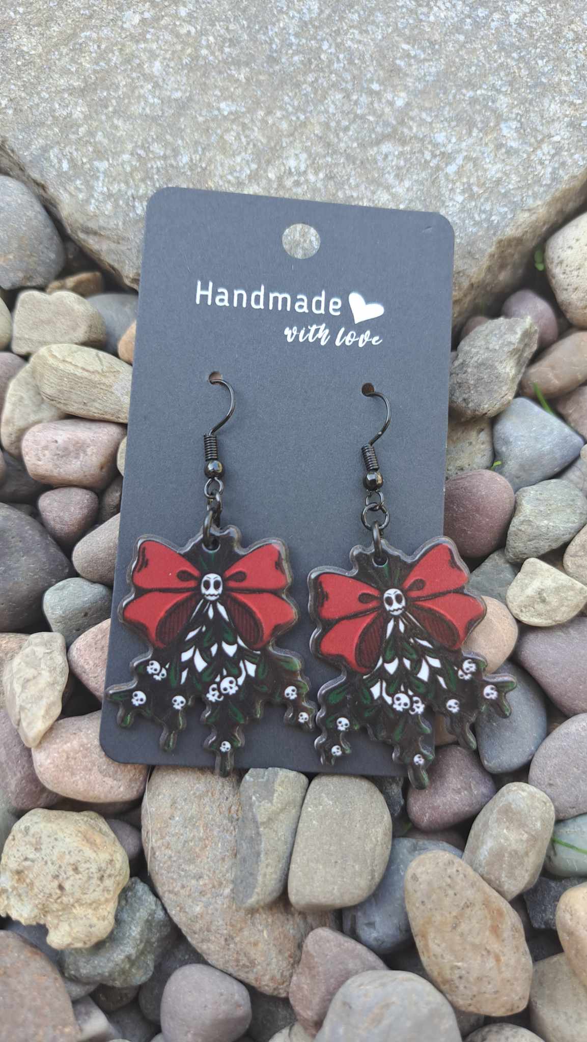 Acrylic "Jack Mistletoe" Earrings
