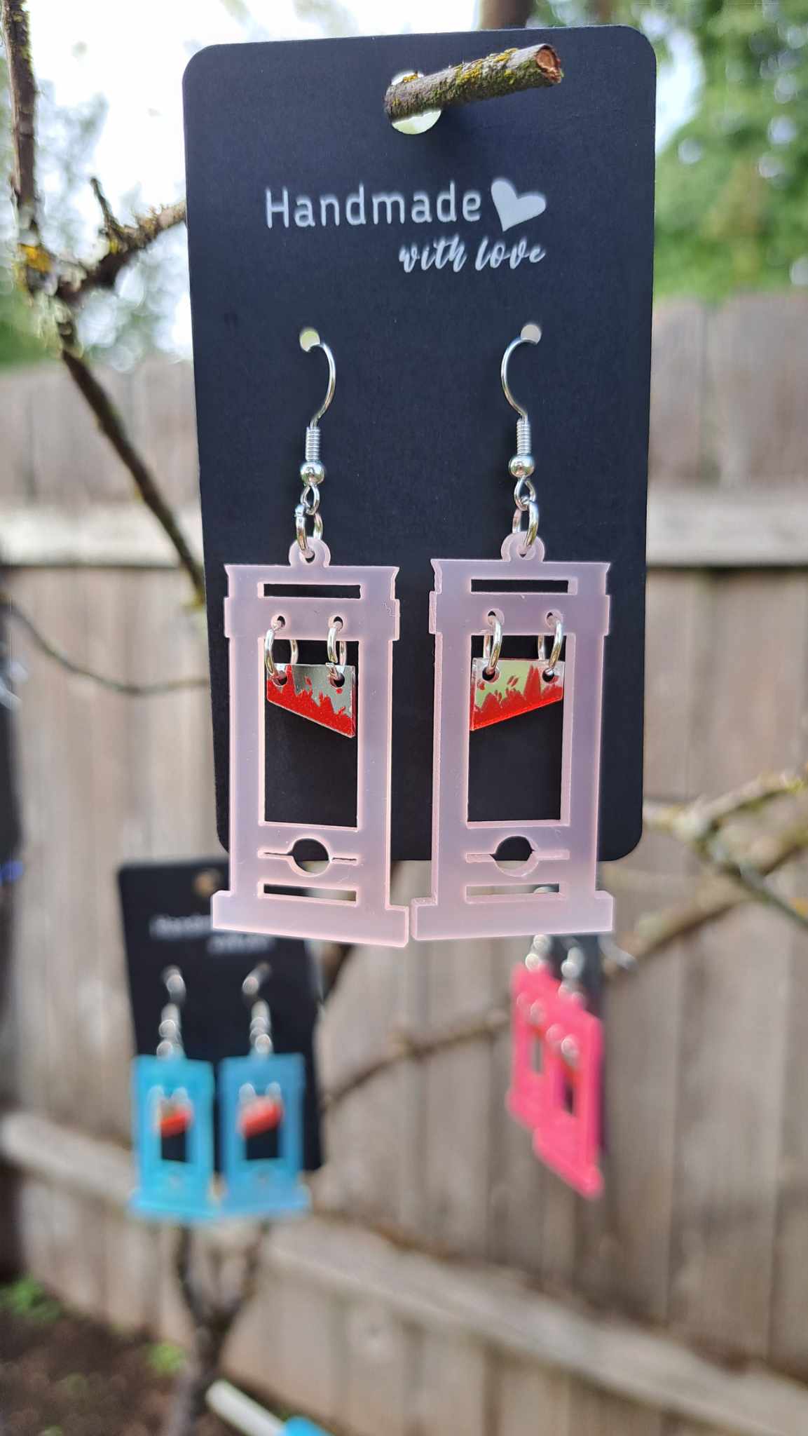 Guillotine Earrings (Warning: Image with Fake Blood)