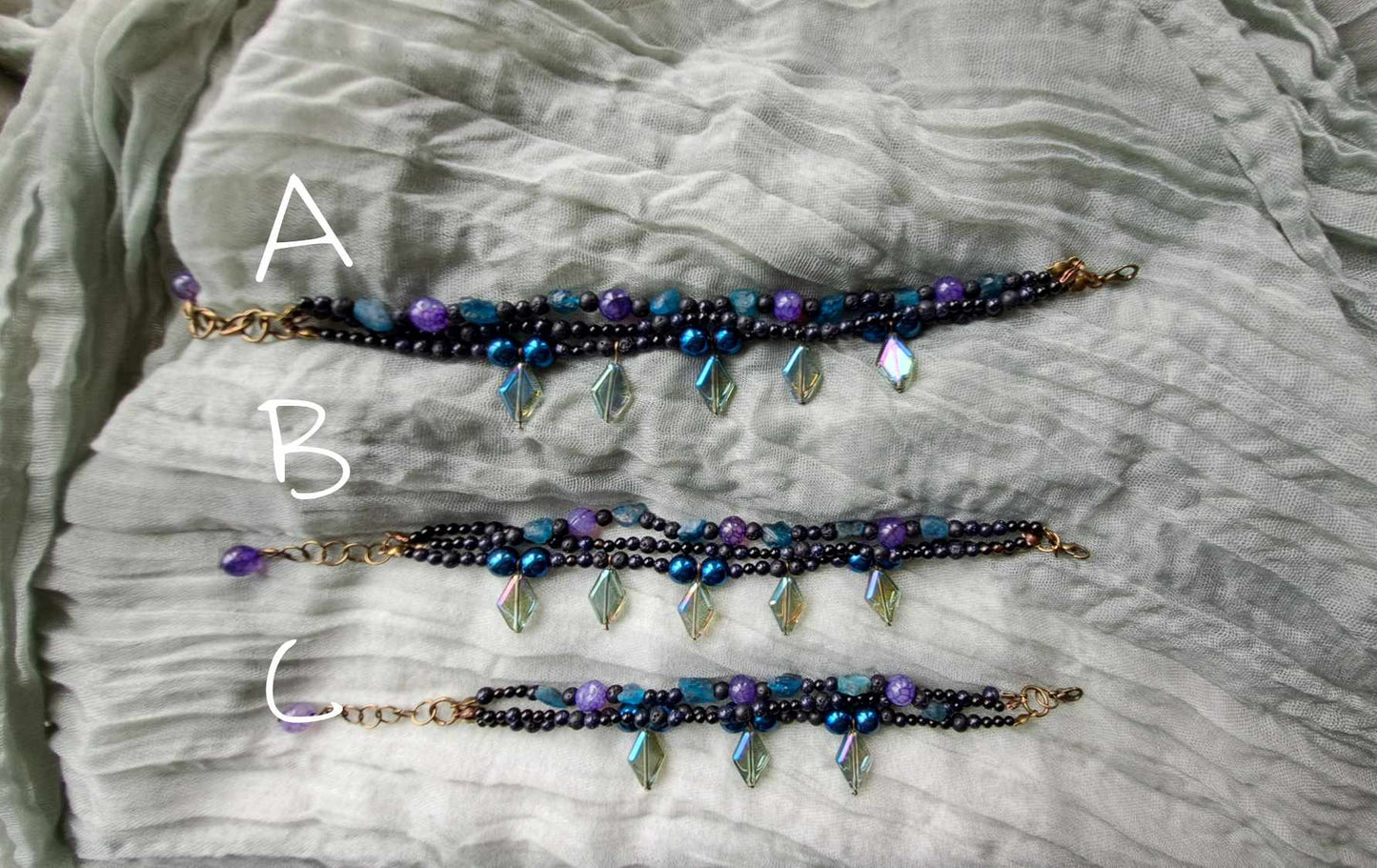 Natural Stone Bracelet *3 Strands*