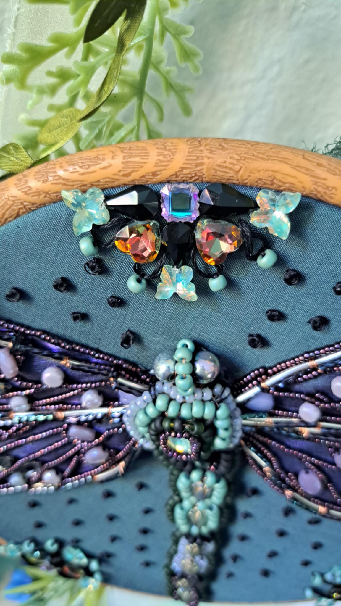 Handcrafted "The Dragonfly" Beaded Wall Hanger