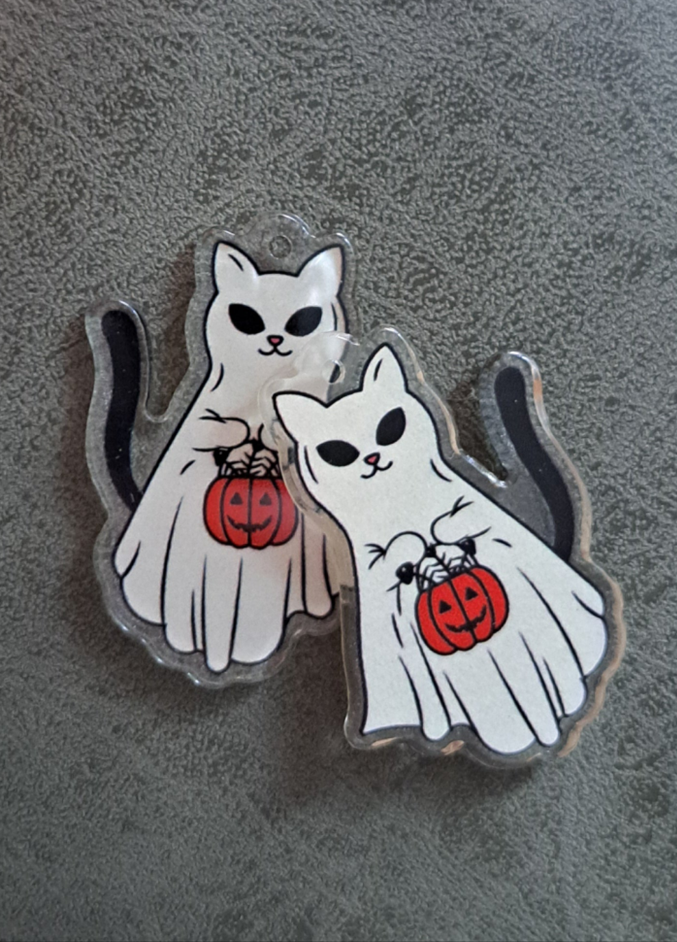 Acrylic "Cat Ghosty" Earrings