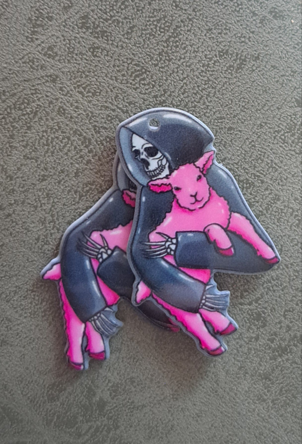 Acrylic "Innocent Death" Earrings