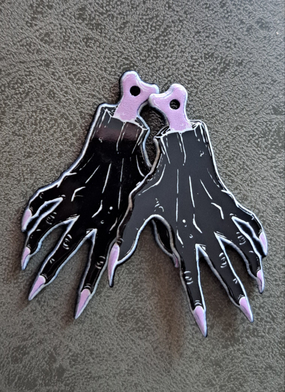 Acrylic "Creepy Hands" Earrings