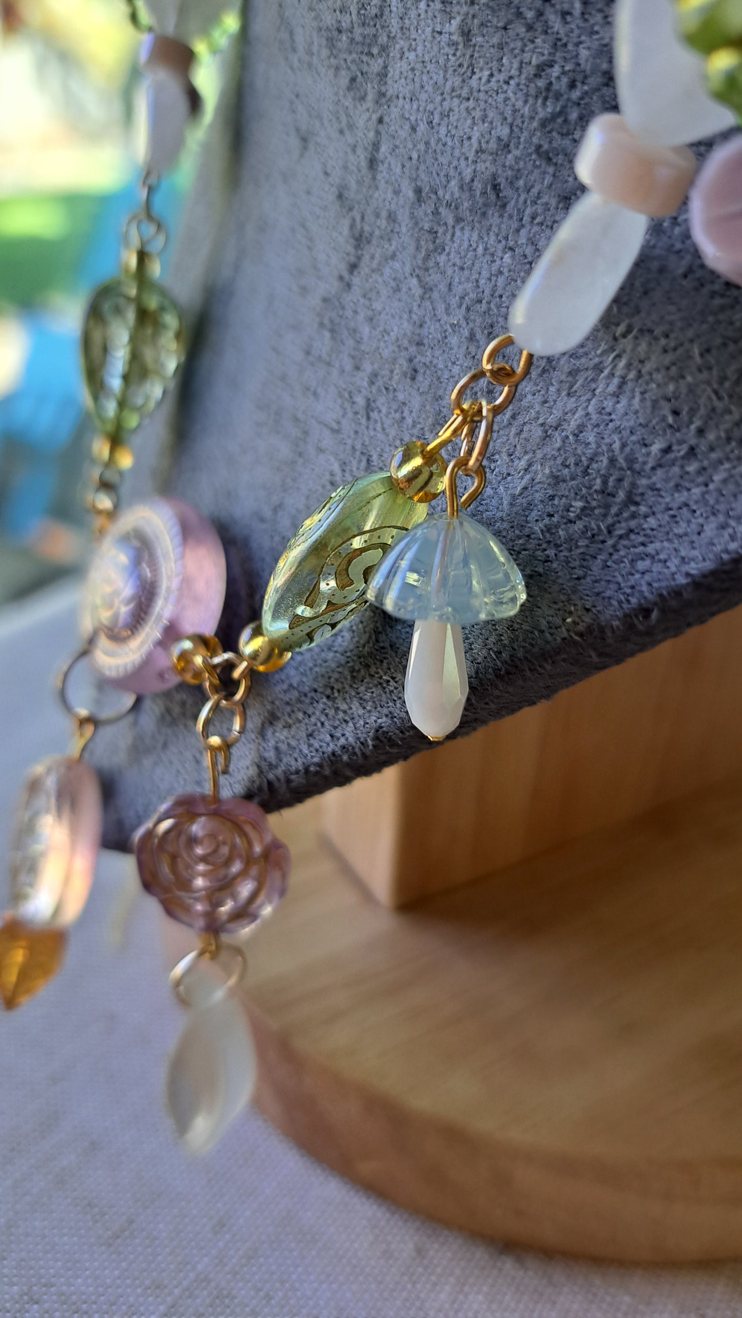 Handcrafted Whimsical Forest Necklace (B)