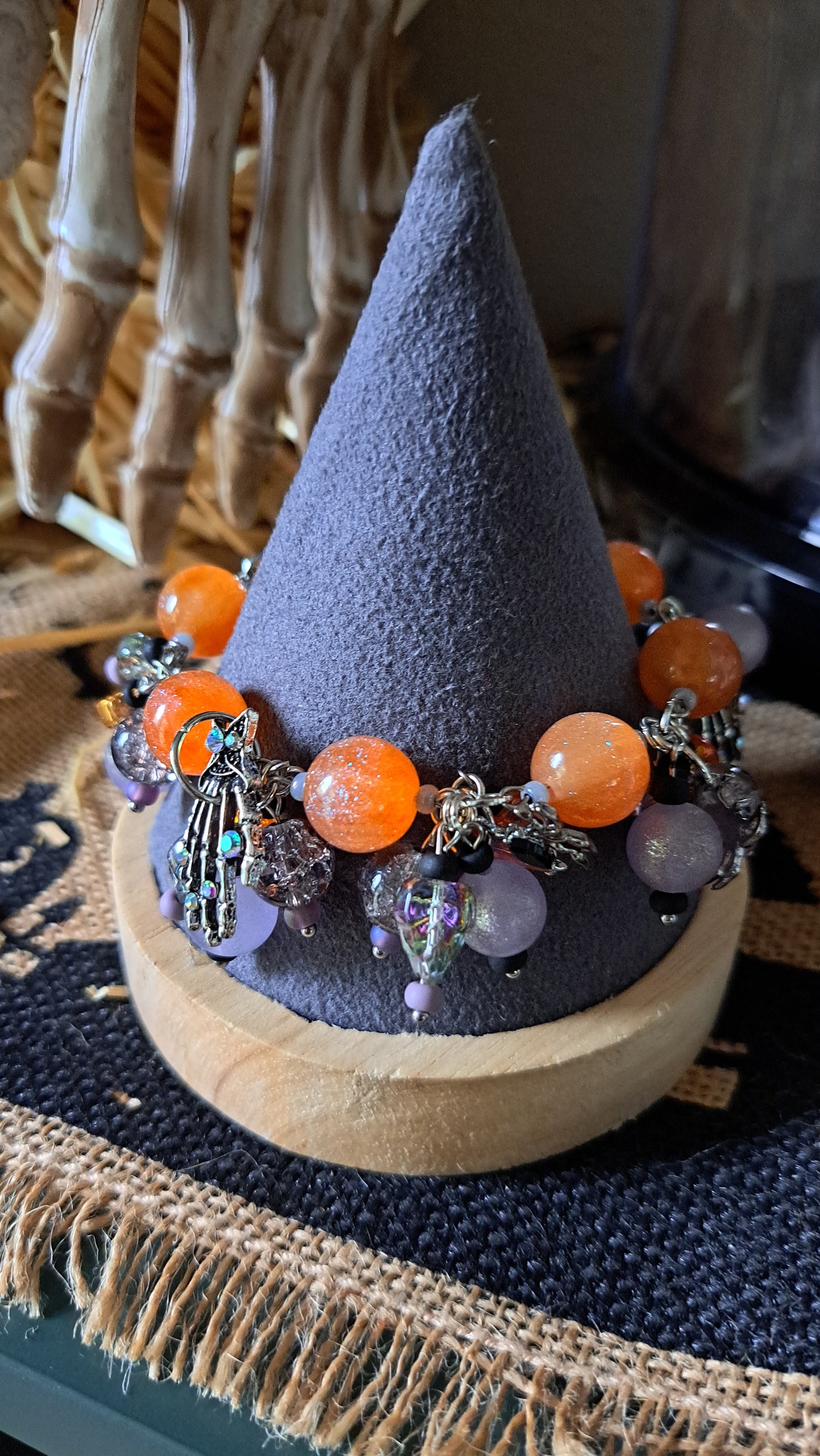 Handcrafted Beaded Cluster Bracelet