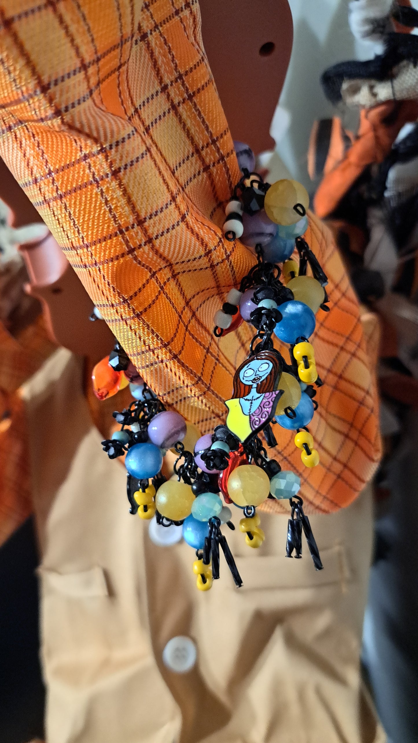 Handcrafted "Not Your Ordinary Rag Doll" Cluster Bead Bracelet
