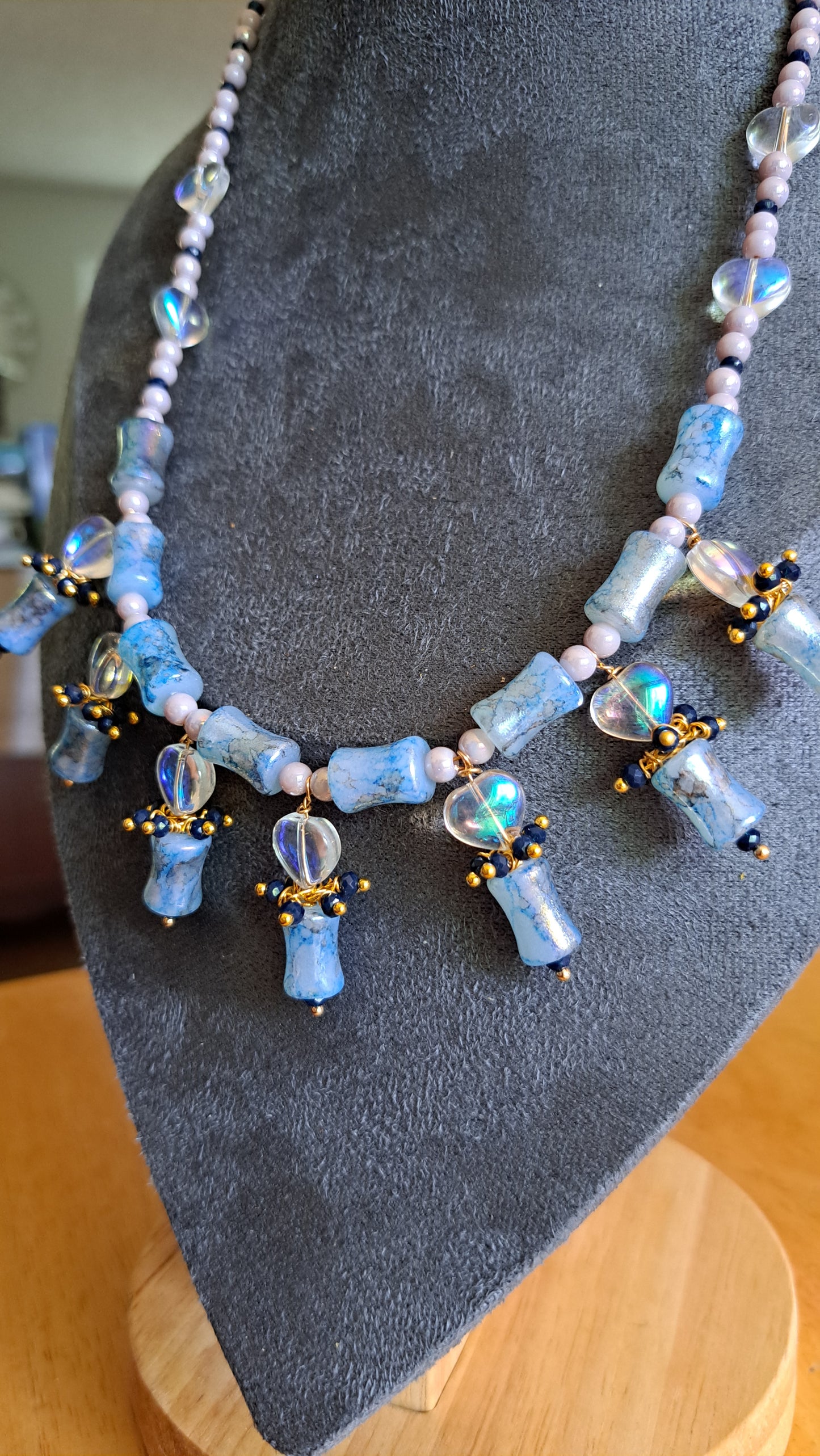 Handcrafted Heart Drop Necklace