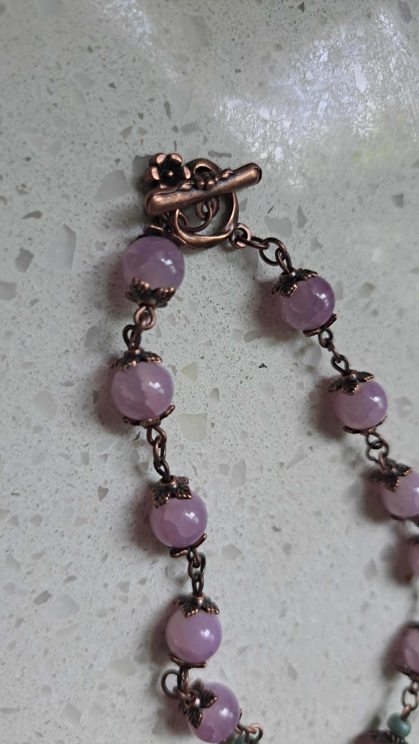 Handcrafted "Whimsical Morning Garden" Necklace