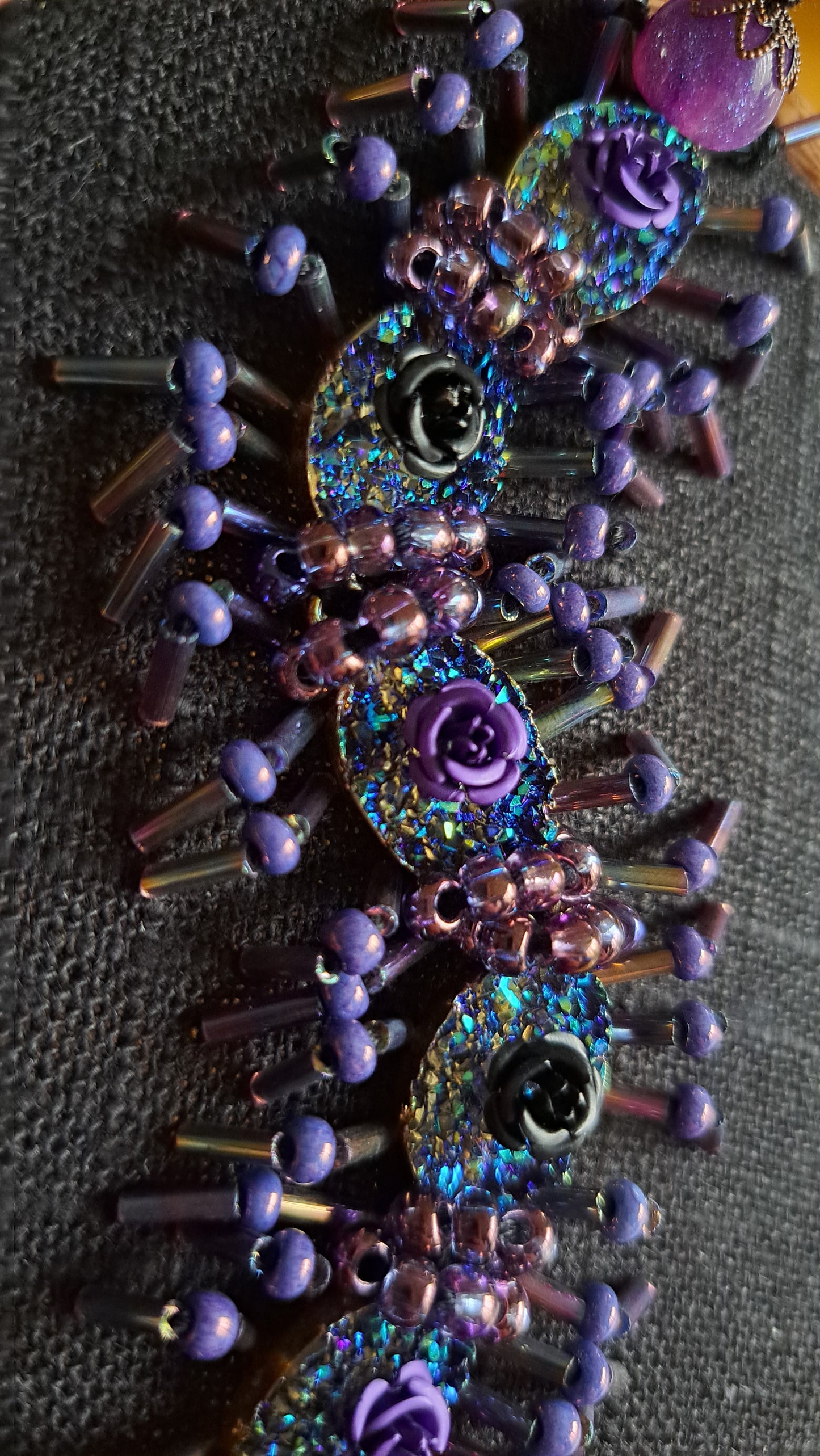 Hancrafted Galactic Floral Centipede