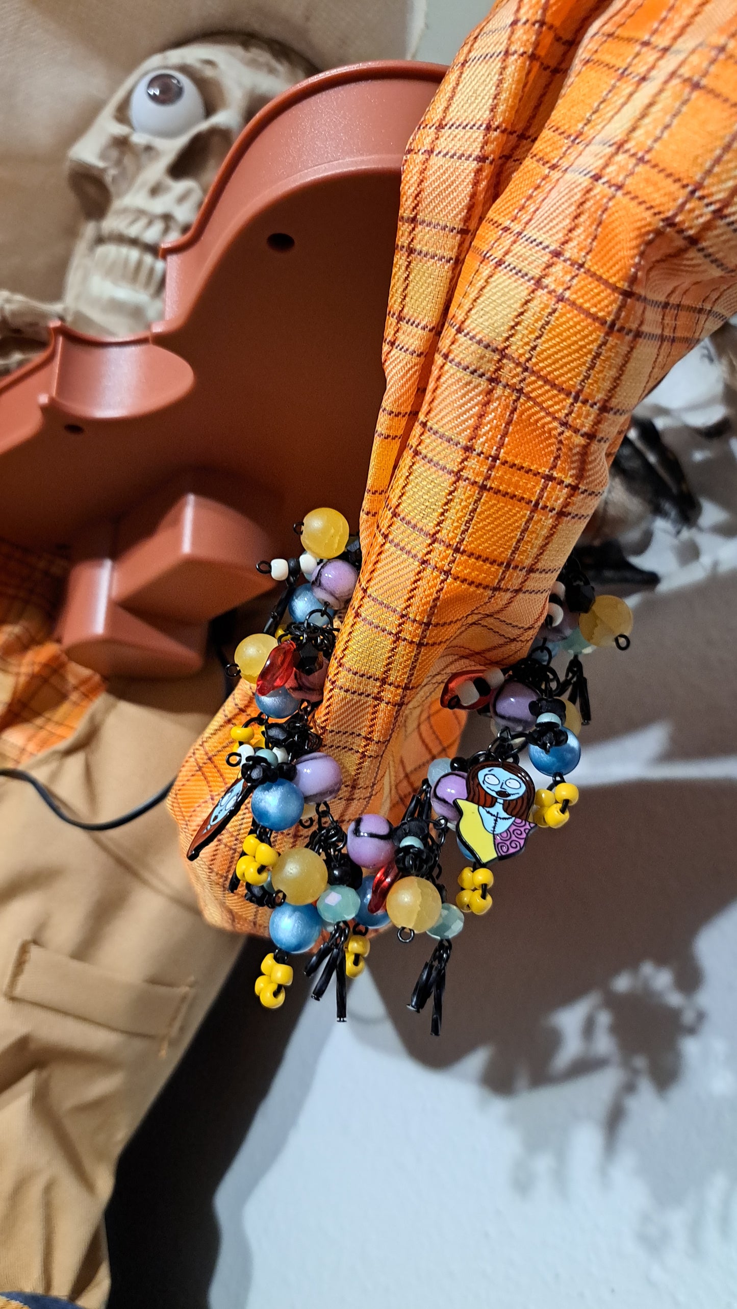 Handcrafted "Not Your Ordinary Rag Doll" Cluster Bead Bracelet