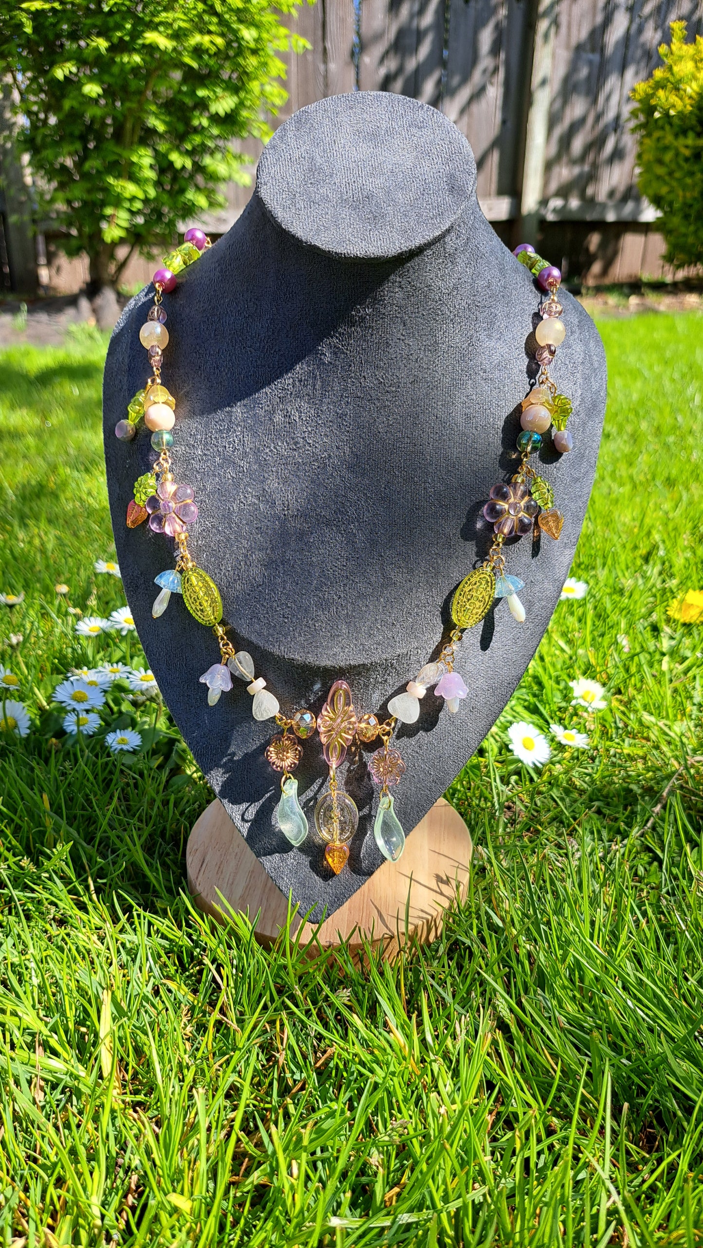 Handcrafted Whimsical Forest Necklace (C)