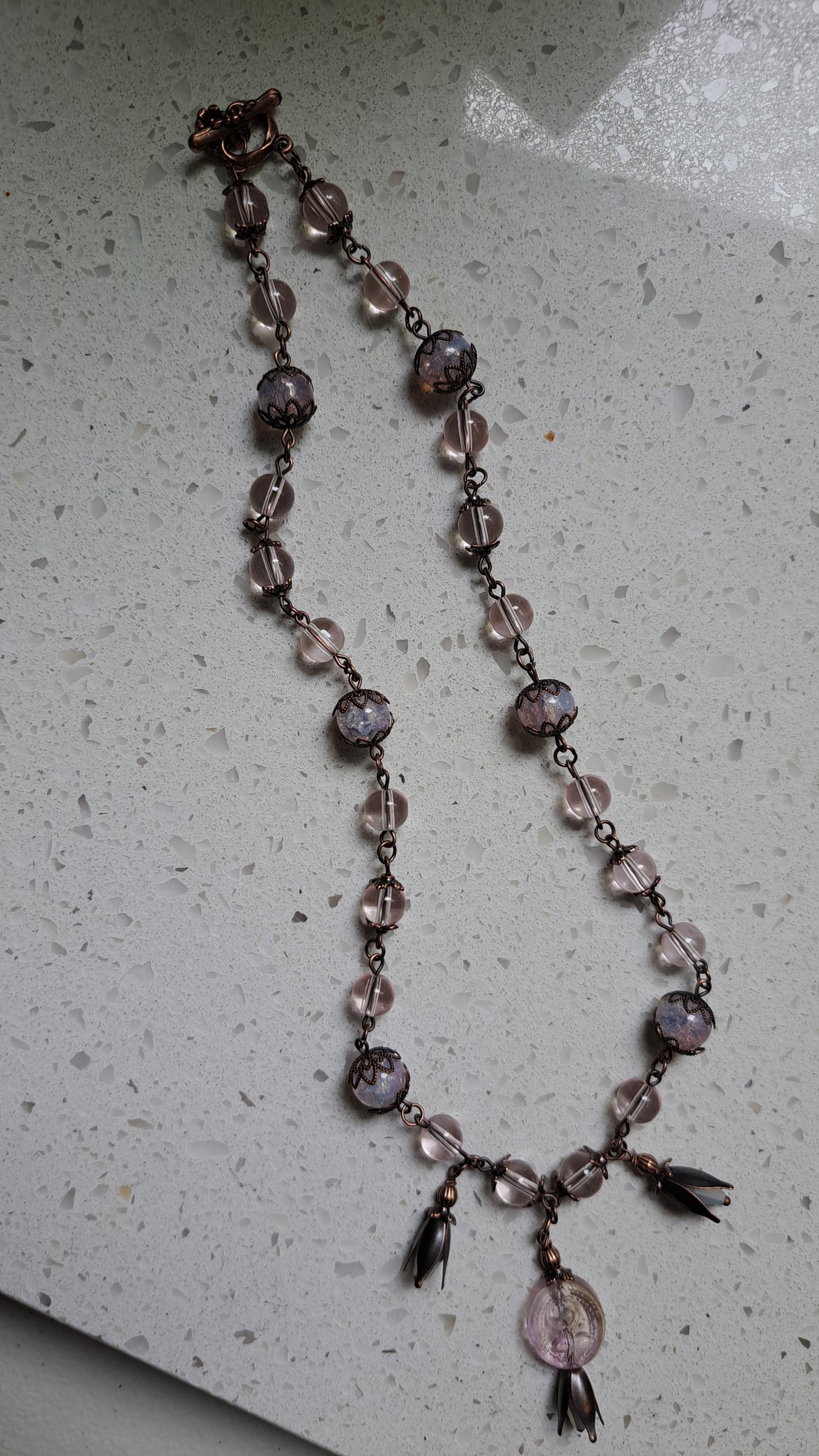 Hancrafted "Pale Pink" Necklace