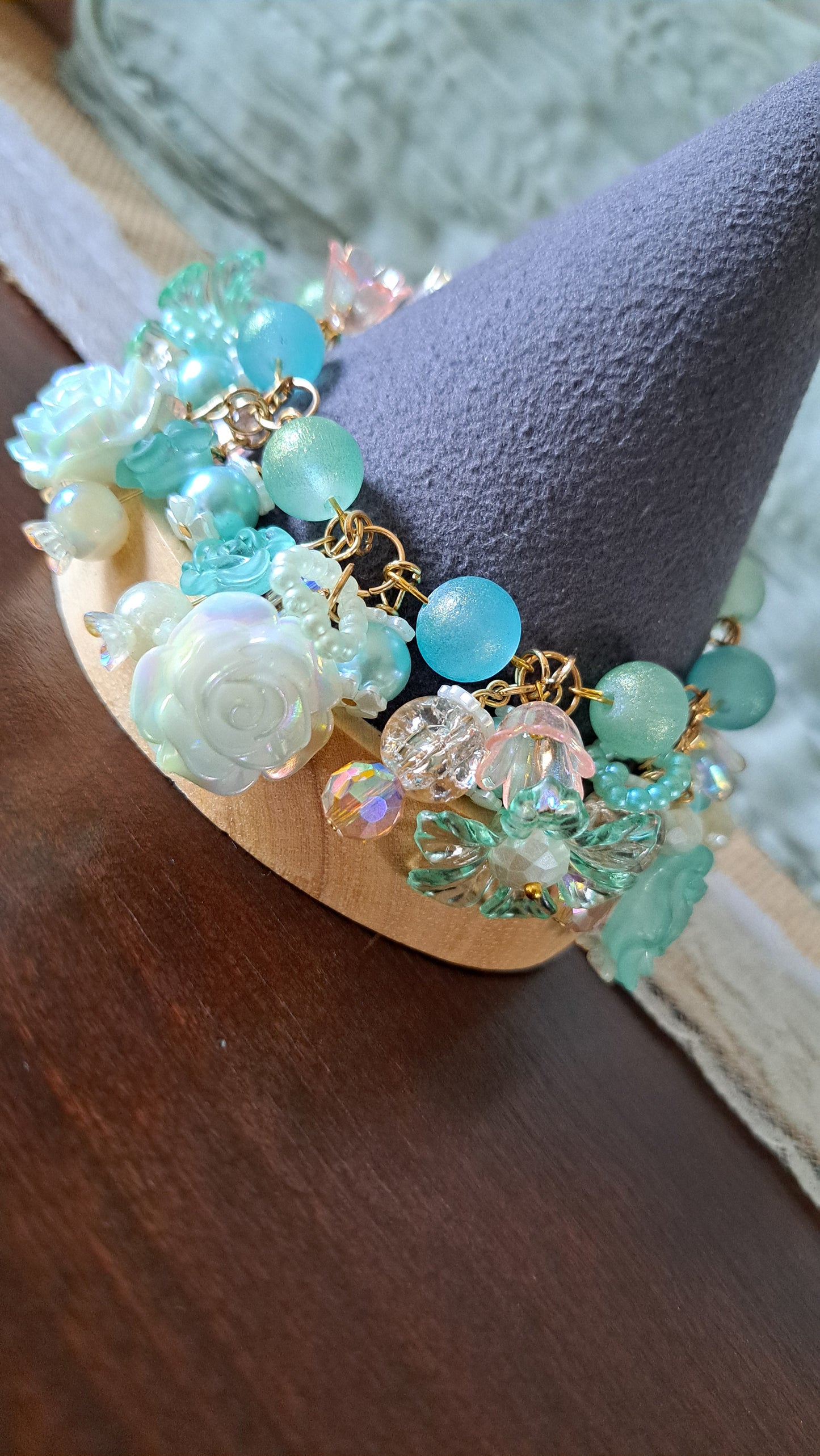 Handcrafted "Spring Morning" Clutter Bracelet