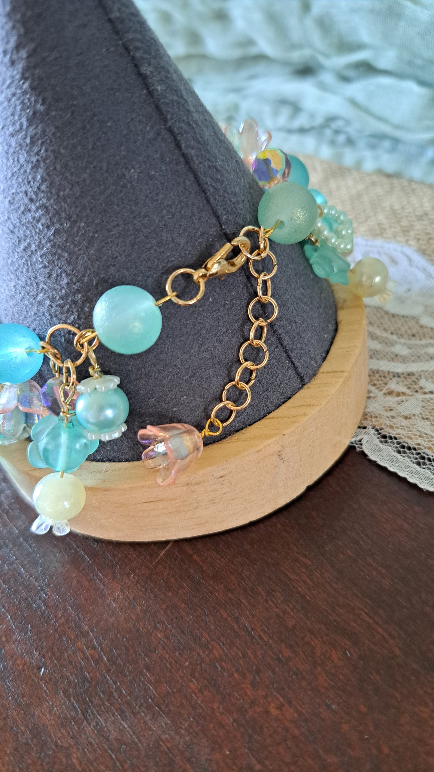 Handcrafted "Spring Morning" Clutter Bracelet