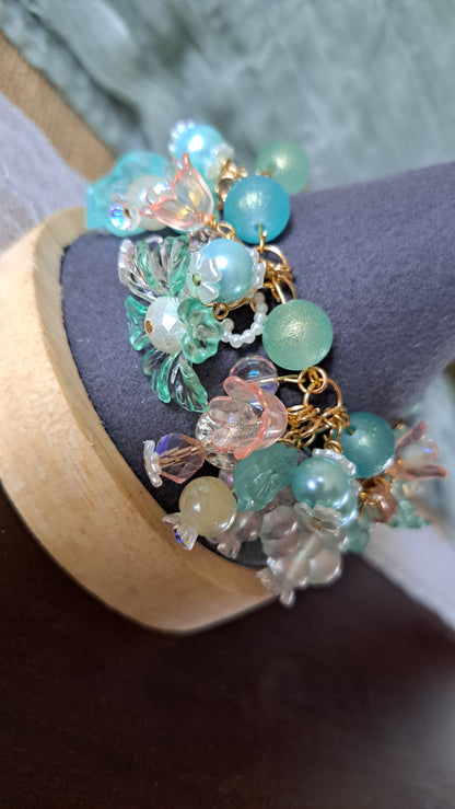 Handcrafted "Spring Morning" Clutter Bracelet