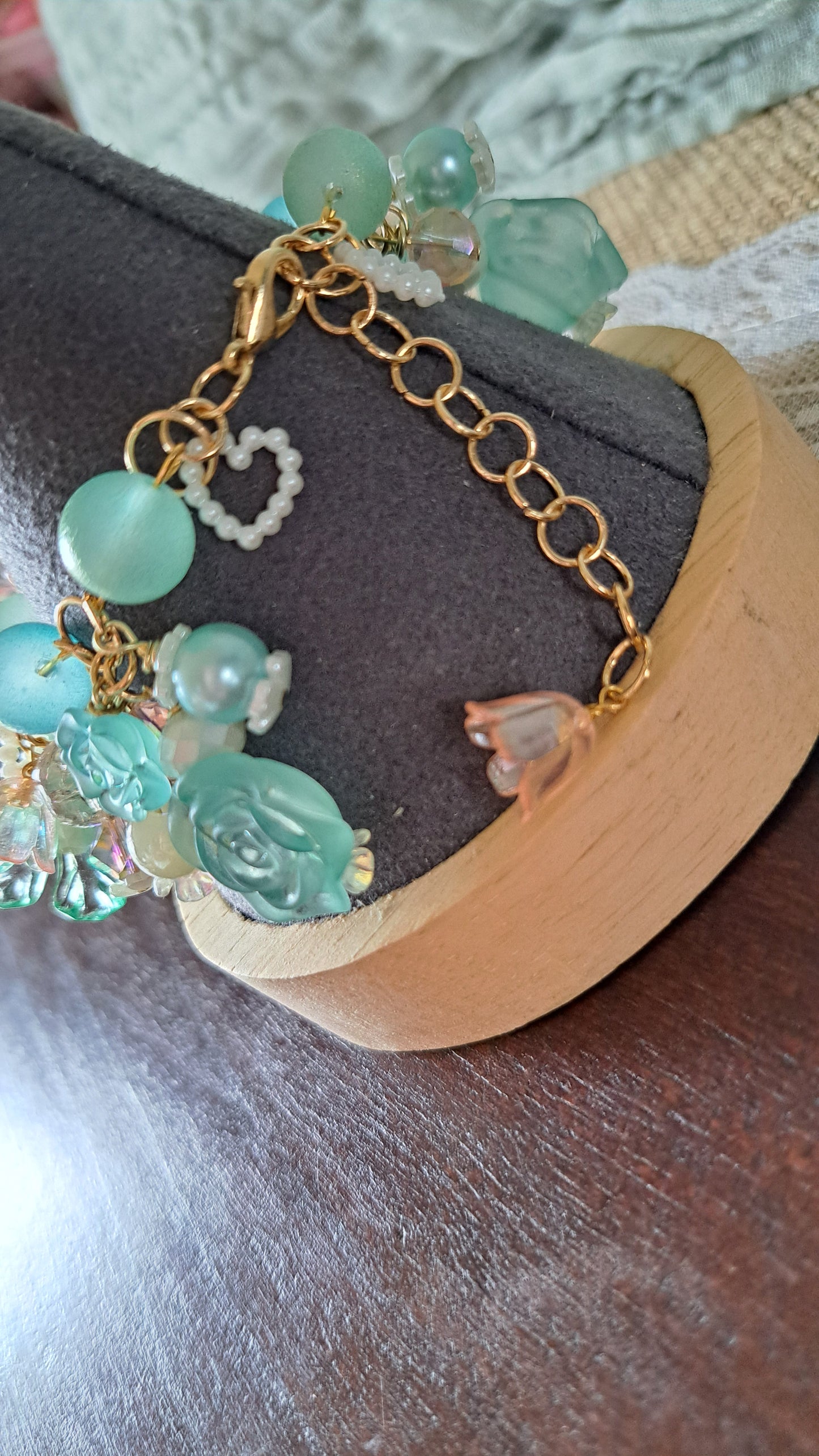 Handcrafted "Spring Morning" Clutter Bracelet