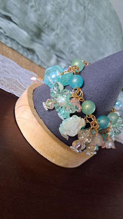 Handcrafted "Spring Morning" Clutter Bracelet