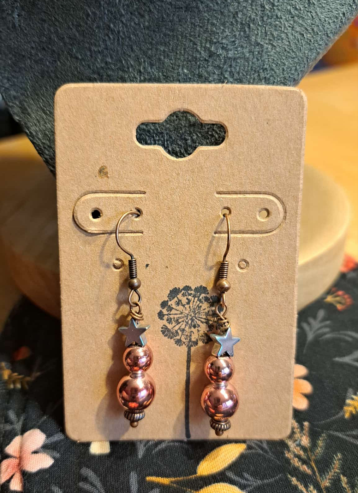 Handcrafted Holiday Tree Dangle Earrings