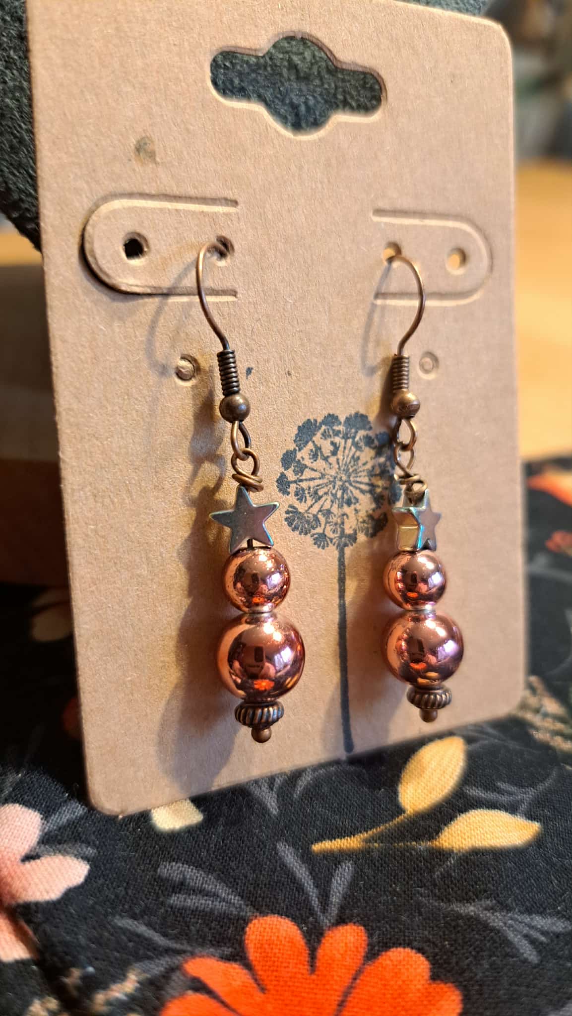 Handcrafted Holiday Tree Dangle Earrings