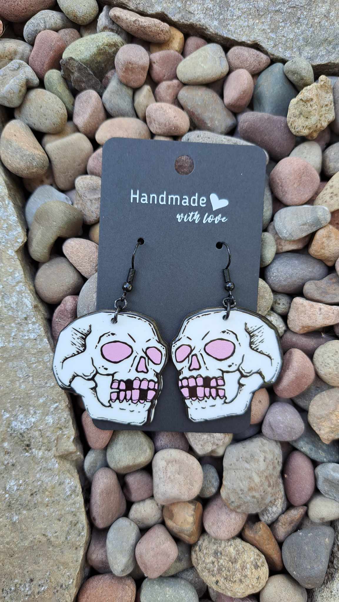 Acrylic Skull Earrings