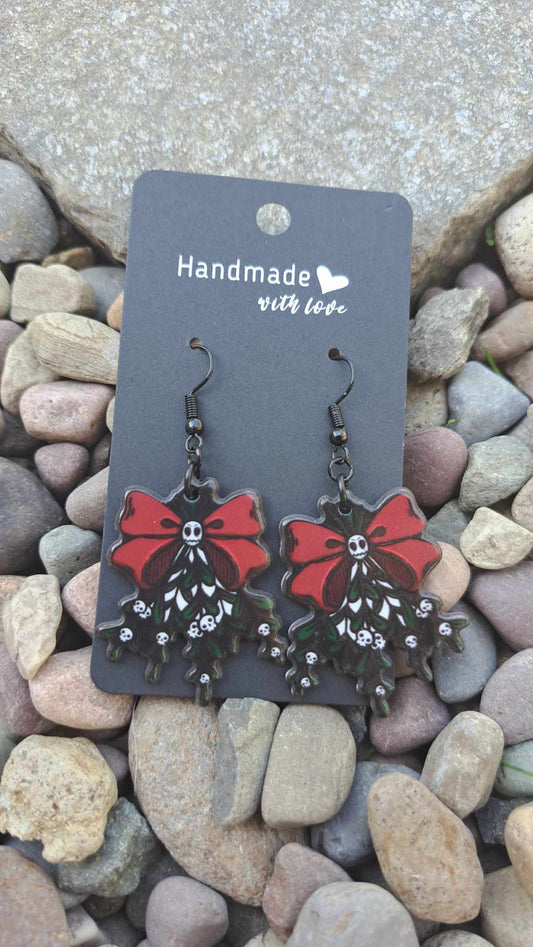 Acrylic "Jack Mistletoe" Earrings