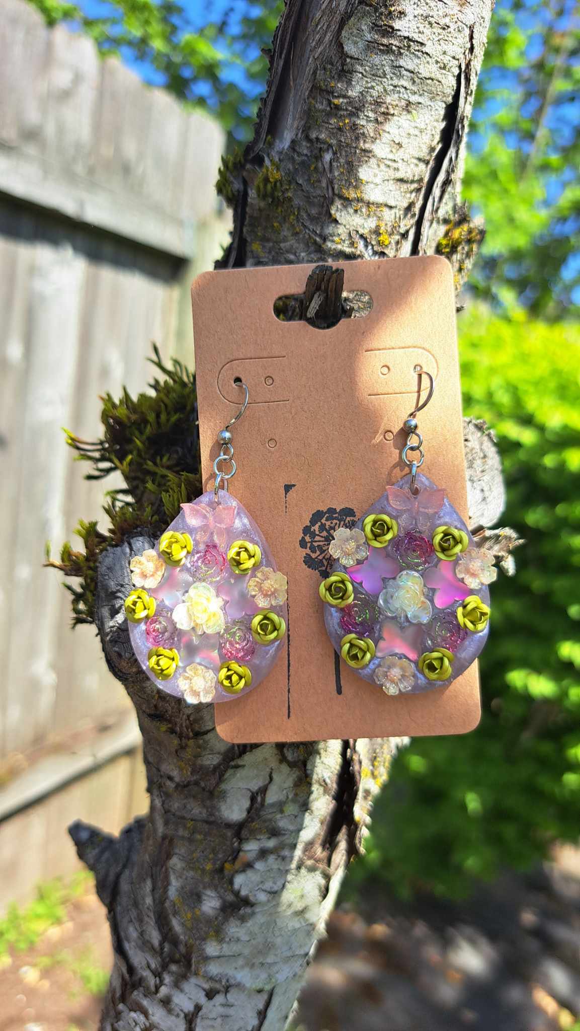 "Butterfly Garden" Dangle Earrings