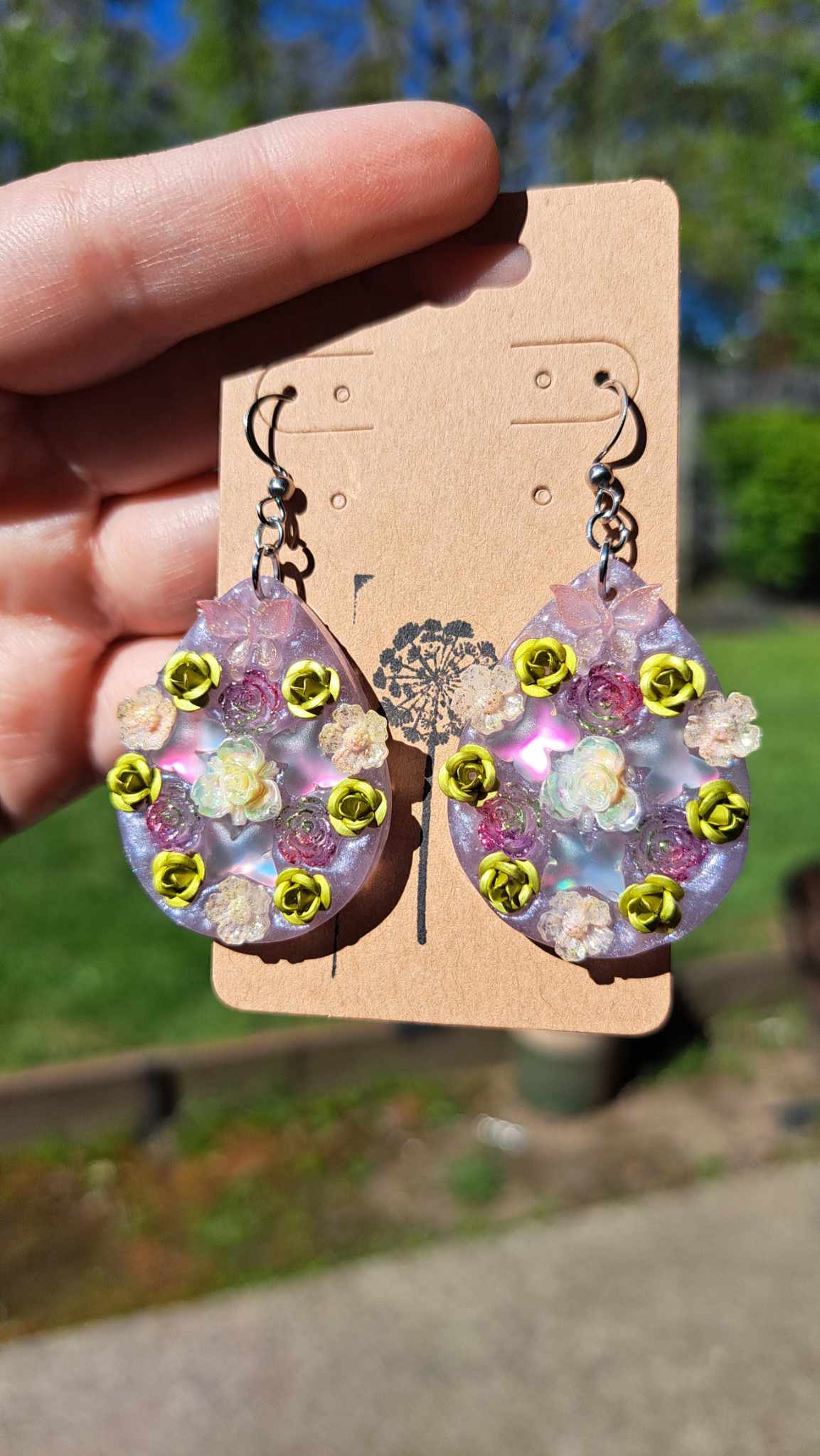 "Butterfly Garden" Dangle Earrings