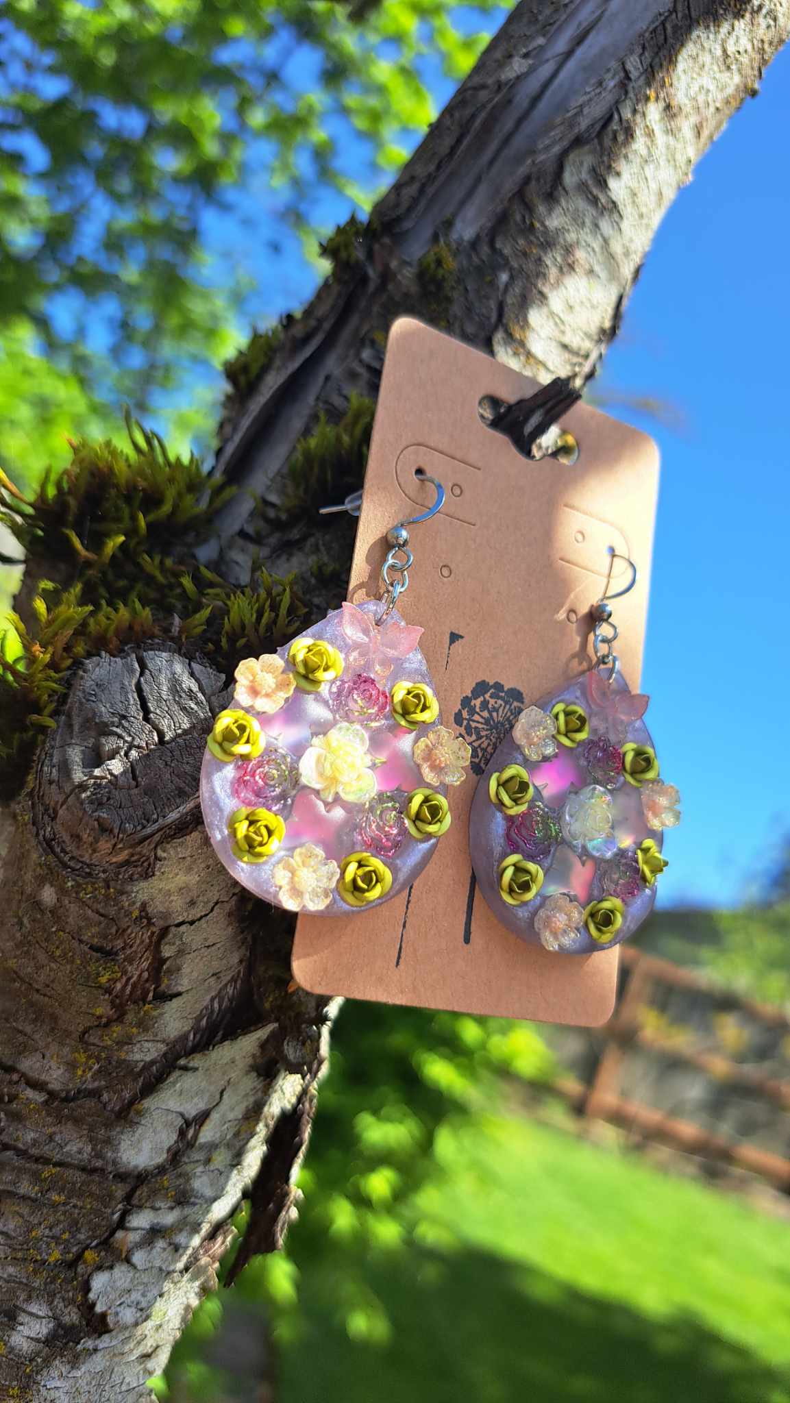 "Butterfly Garden" Dangle Earrings
