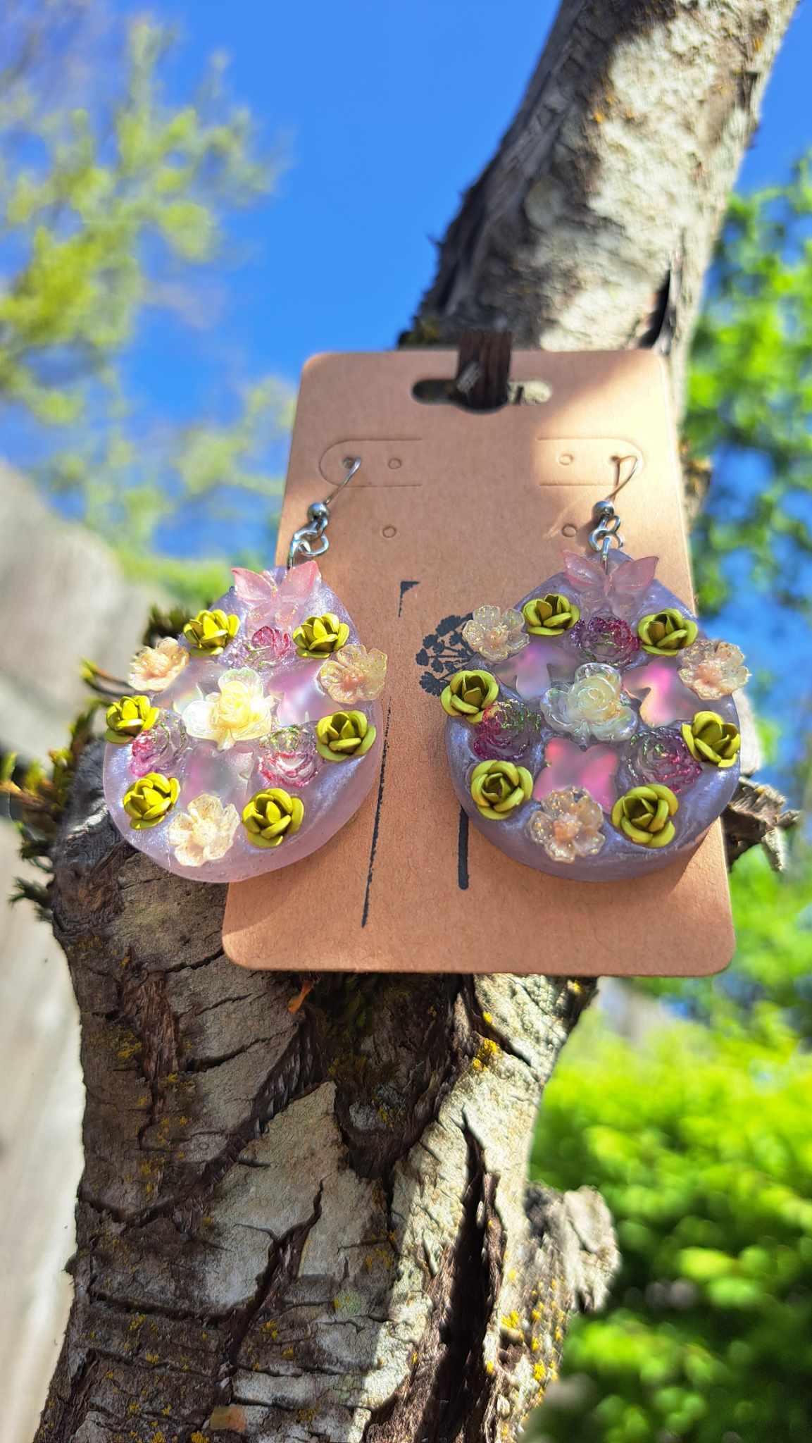 "Butterfly Garden" Dangle Earrings