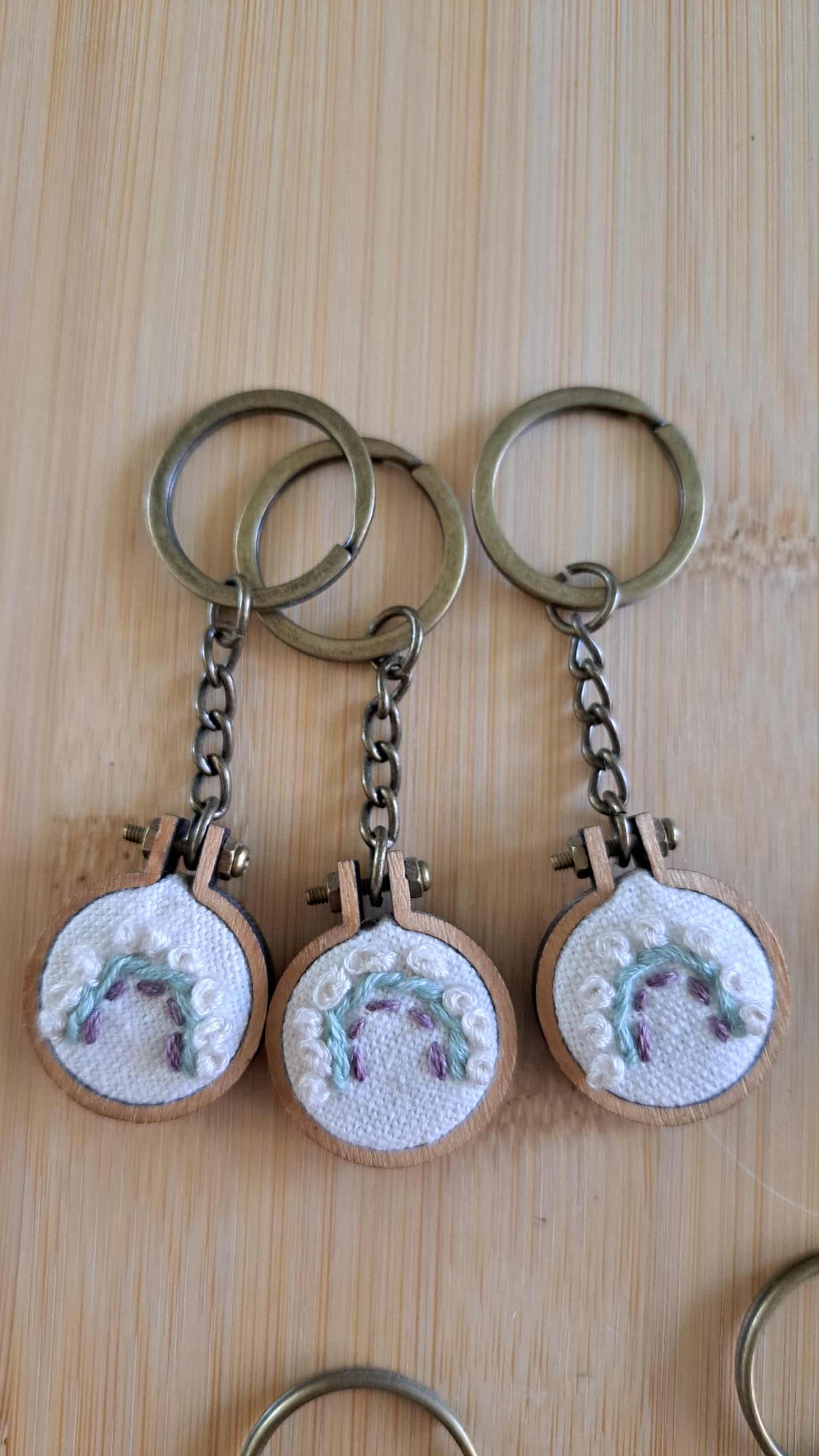Handcrafted Embroidered "Random" Keychains