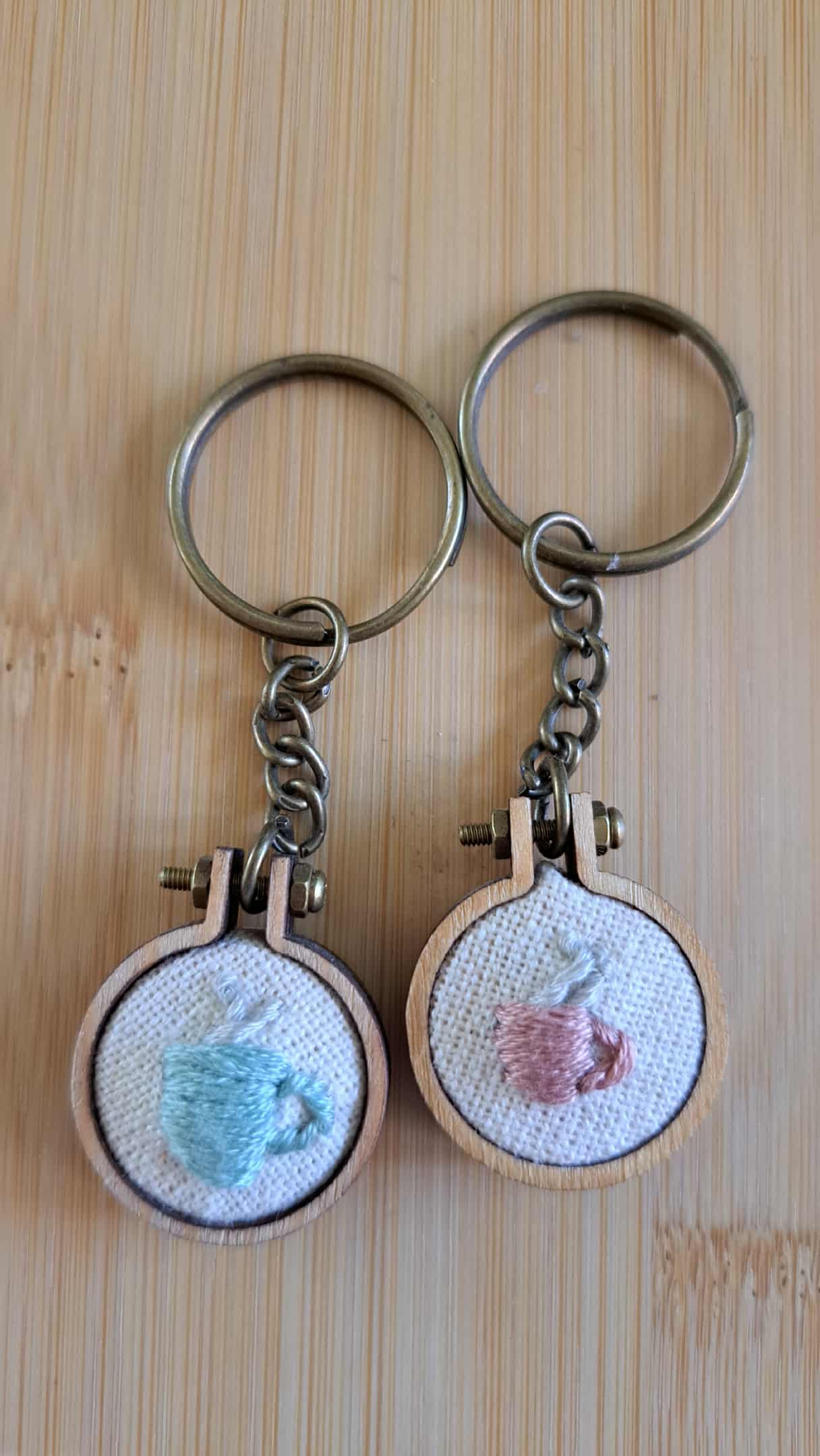 Handcrafted Embroidered "Random" Keychains