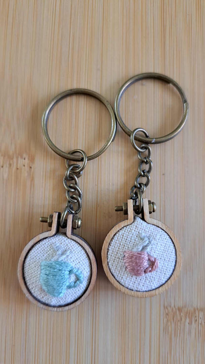 Handcrafted Embroidered "Random" Keychains