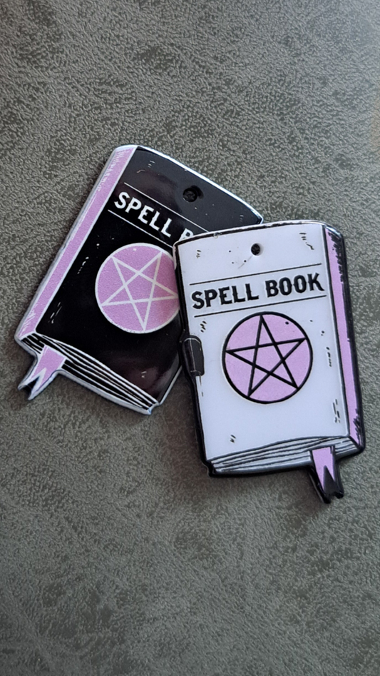 Acrylic "Inverted Spell Book" Earrings