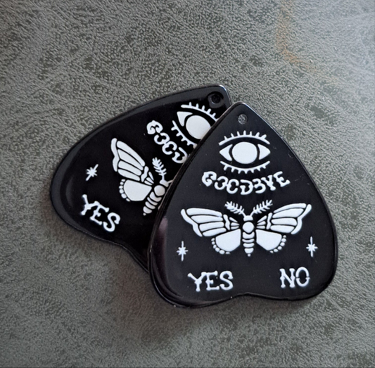 Acrylic "Moth Planchette" Earrings