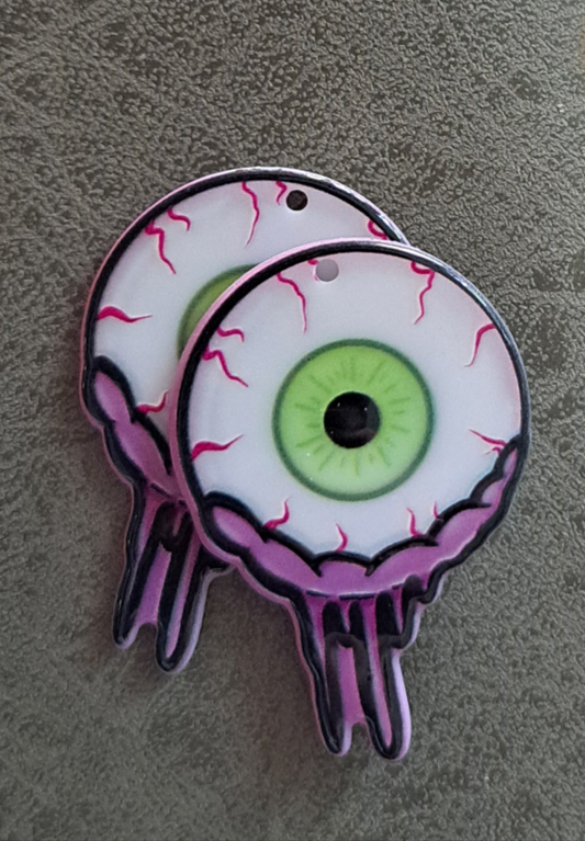 Acrylic "Eyeball" Earrings