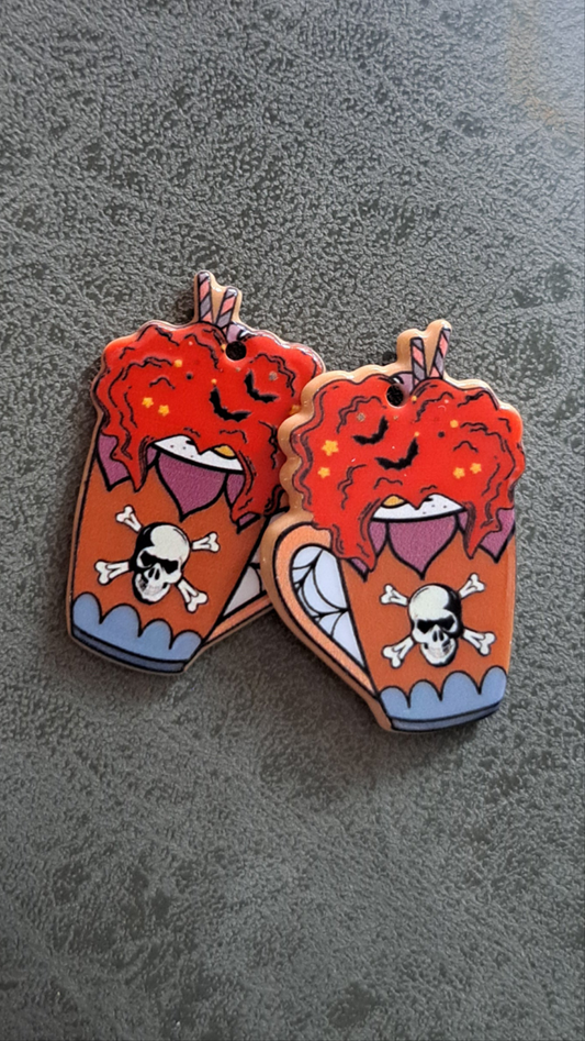 Acrylic "Deadly Treat" Earrings