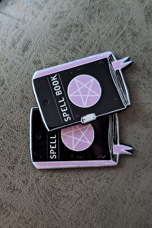 Acrylic "Spell Book" Earrings