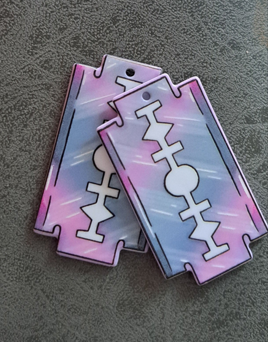 Acrylic "Razor Blade" Earrings