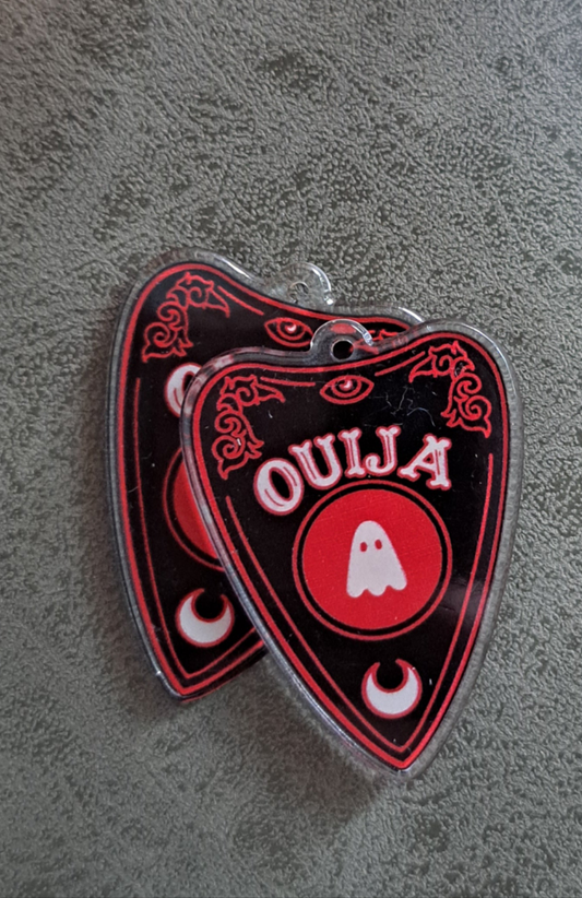 Acrylic "Ghost Planchette" Earrings