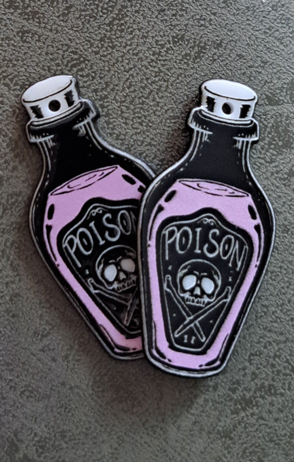 Acrylic "Poison Bottle" Earrings