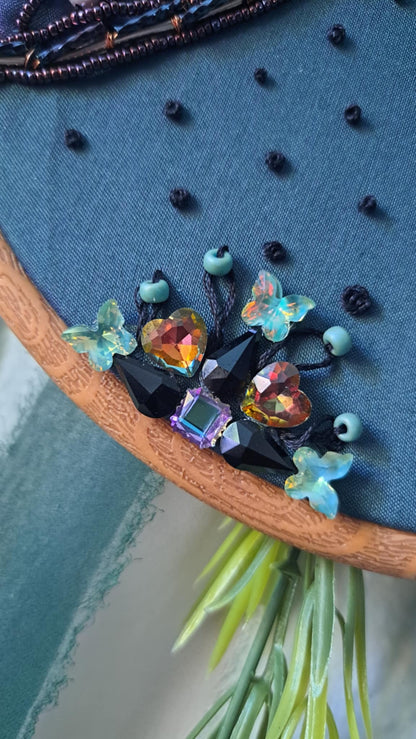 Handcrafted "The Dragonfly" Beaded Wall Hanger