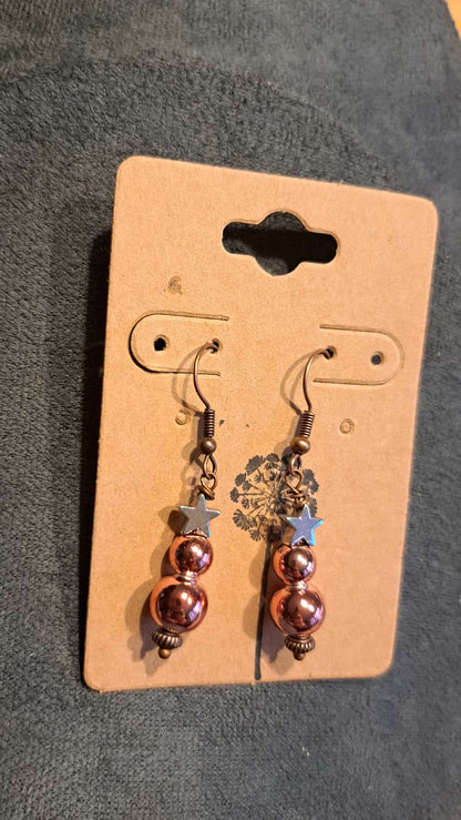 Handcrafted Holiday Tree Dangle Earrings