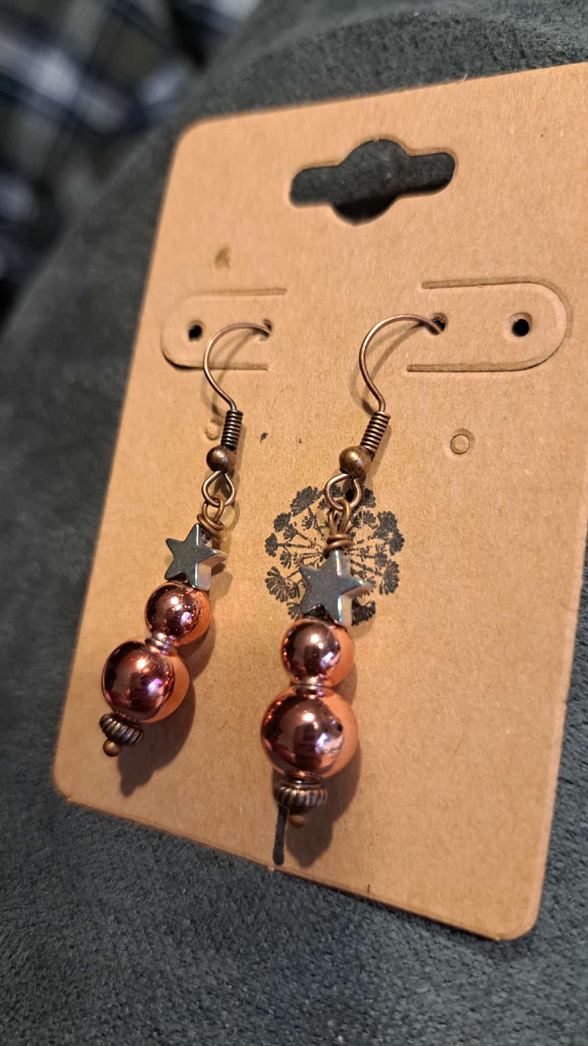 Handcrafted Holiday Tree Dangle Earrings