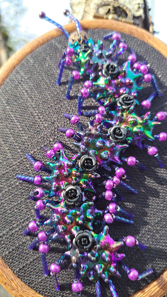 Handcrafted Aurora Borealis Centipede Wall Hanger