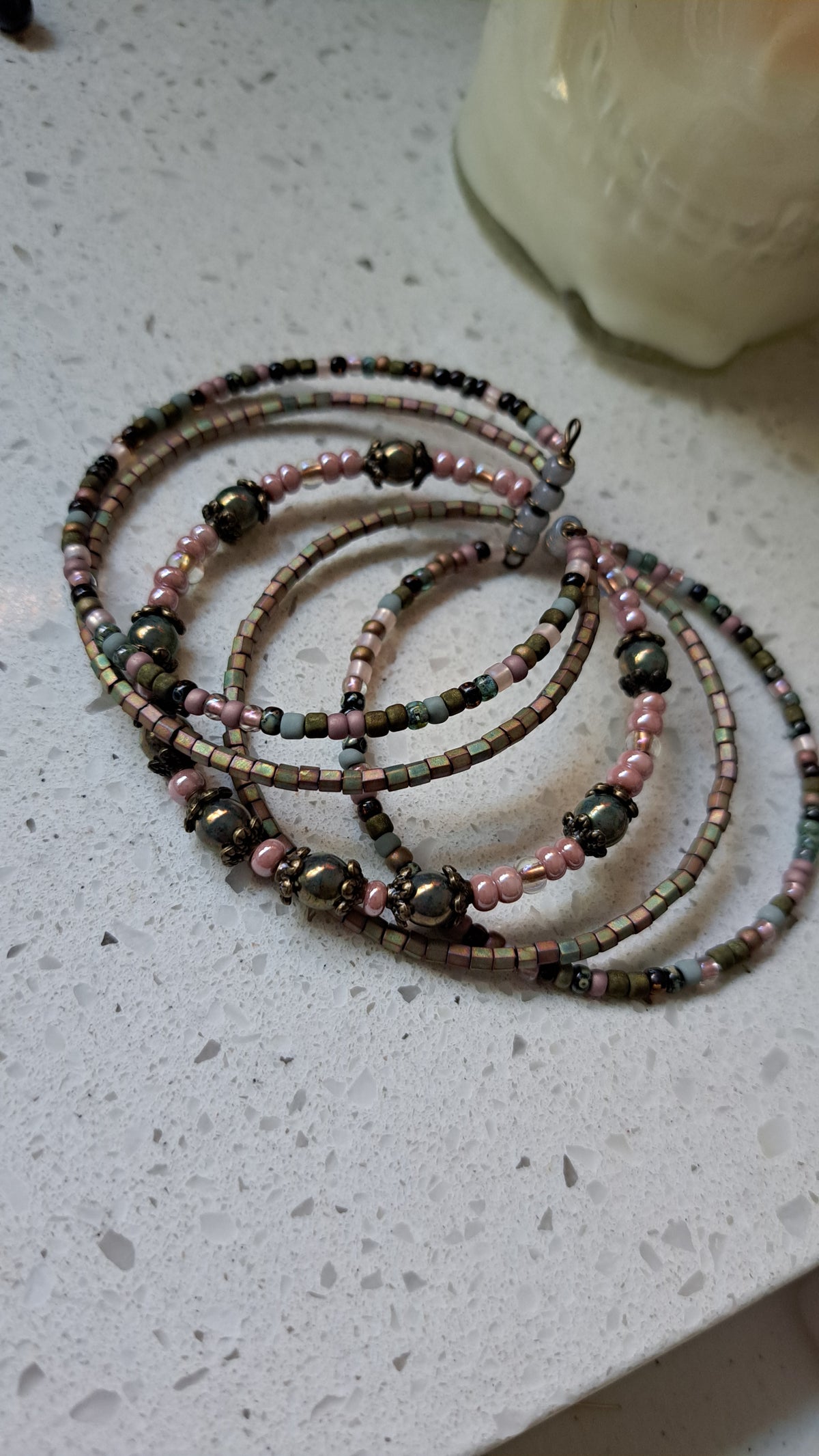 Hancrafted Memory Wire Braclet